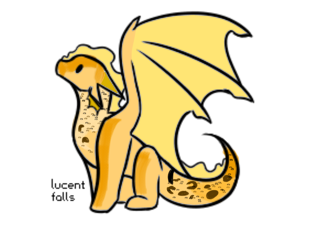 a drawing of a dragon and its baby
