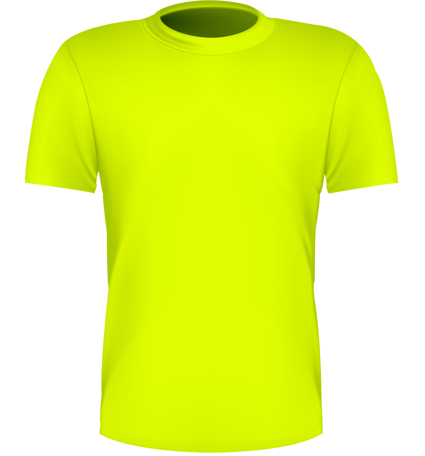 a yellow t - shirt on a white background