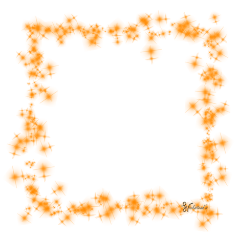 a white background with orange and yellow stars