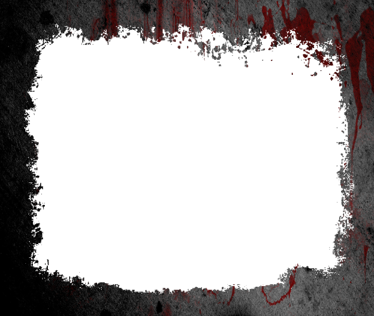 a white paper with blood on it