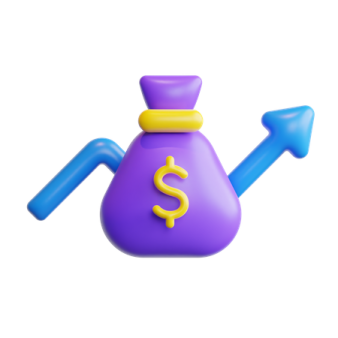 a purple teapot with a dollar sign on it