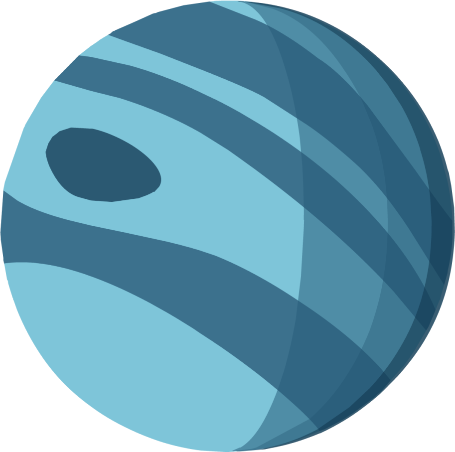 a blue ball with stripes on it