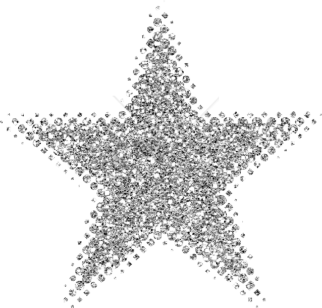 an image of a star made out of small crystals