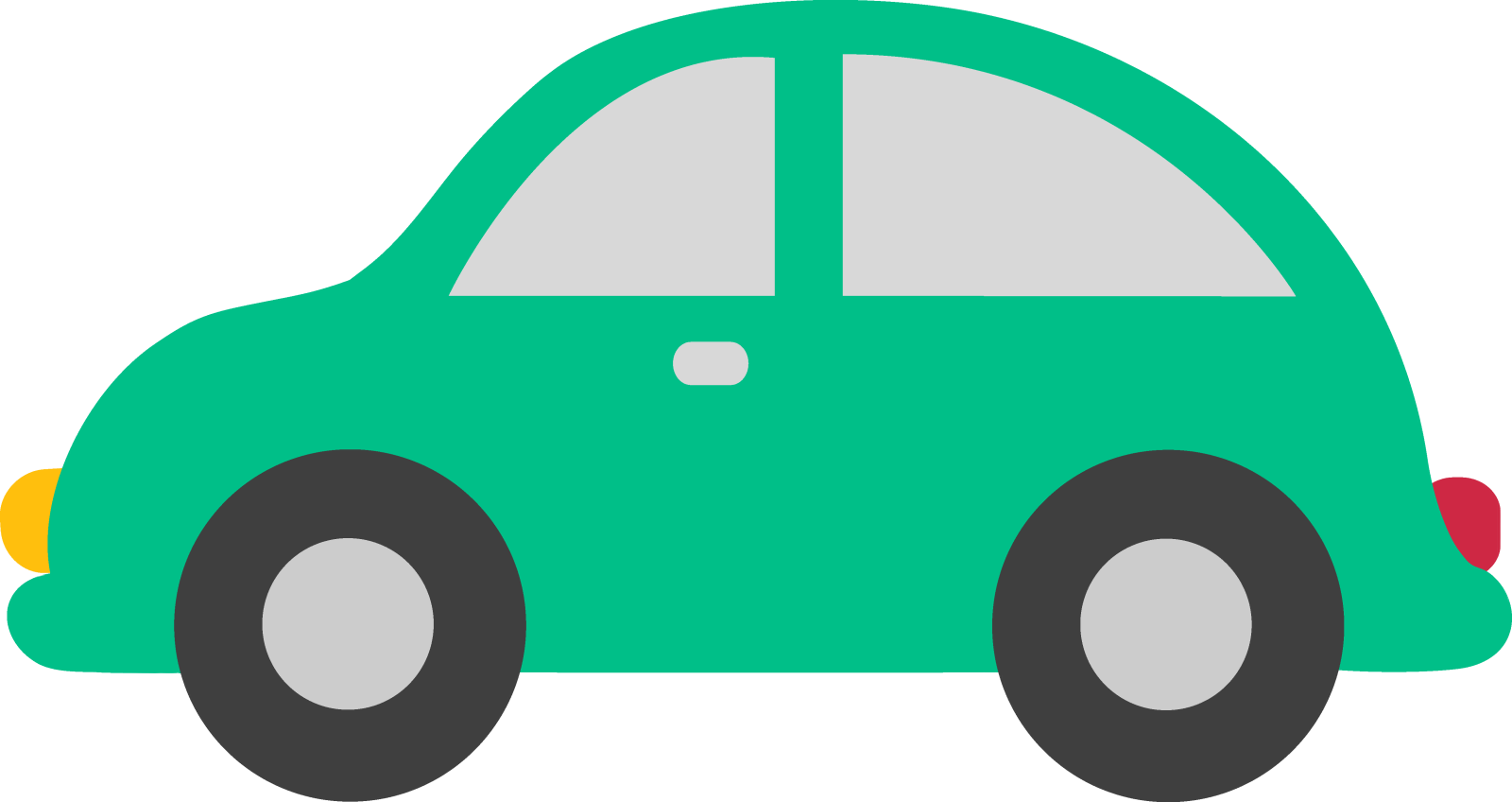 a green car