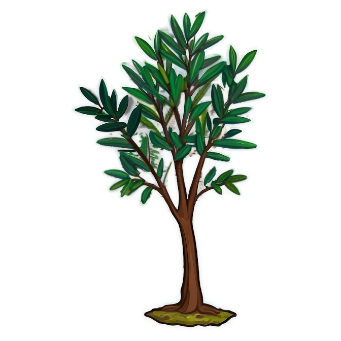 an olive tree with green leaves