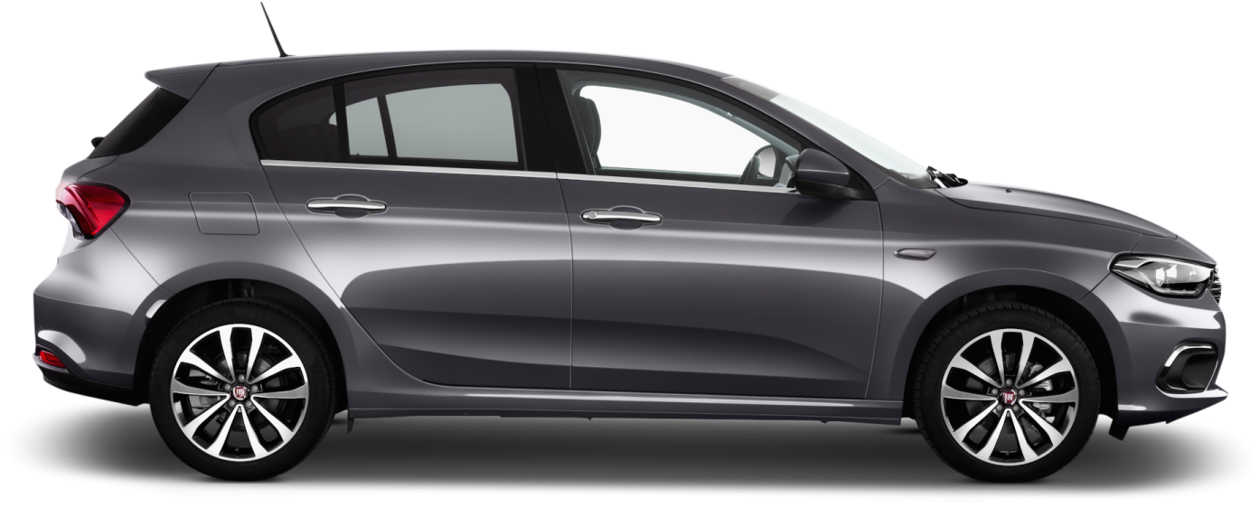 a grey car on a white background