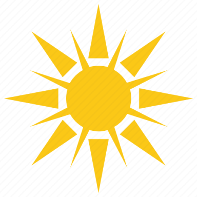 a yellow sun icon