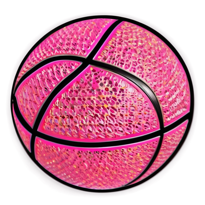 a pink basketball ball on a white background