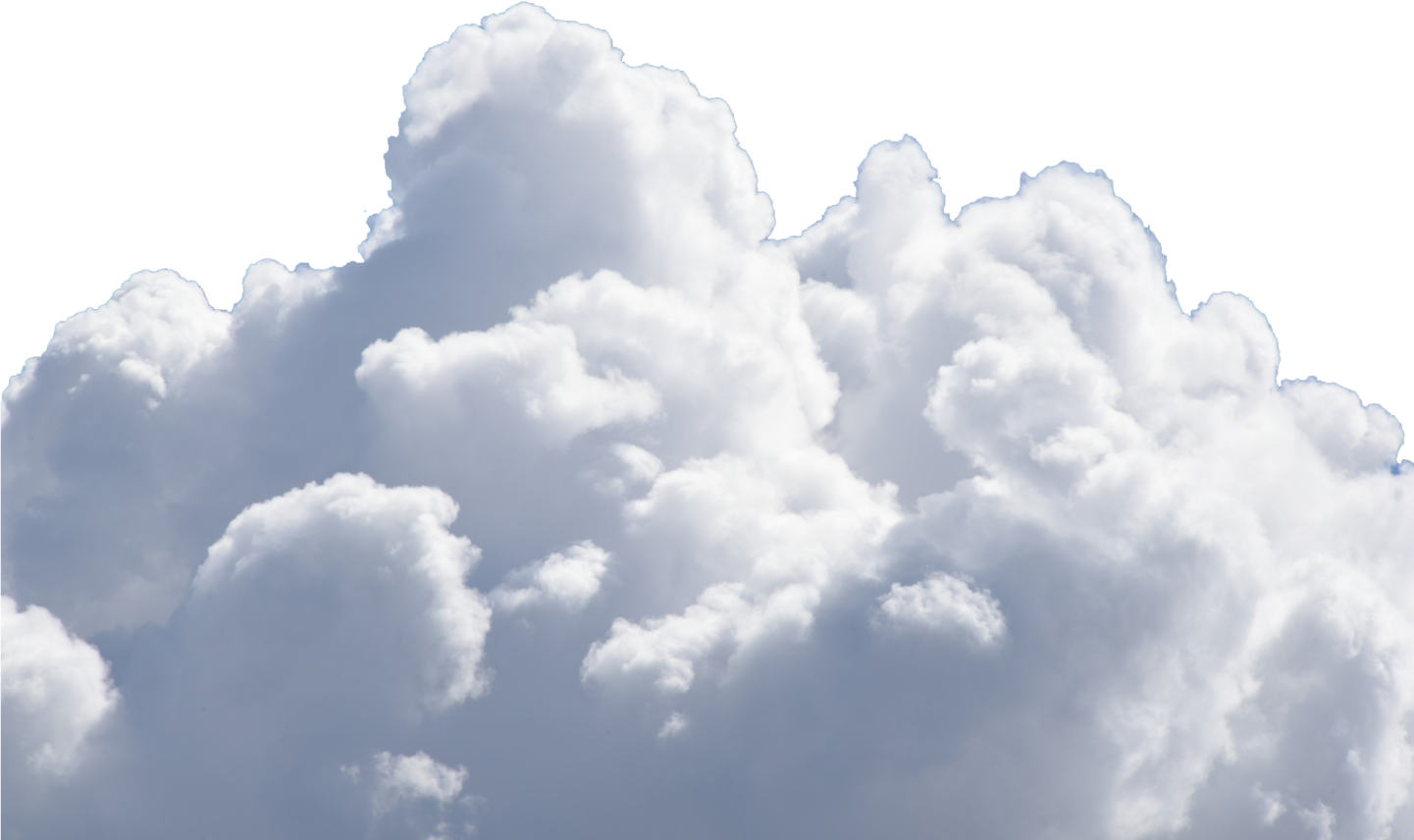 the clouds are white