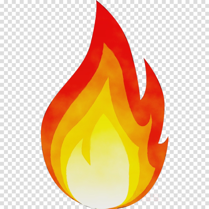 a fire flame on a transparent background