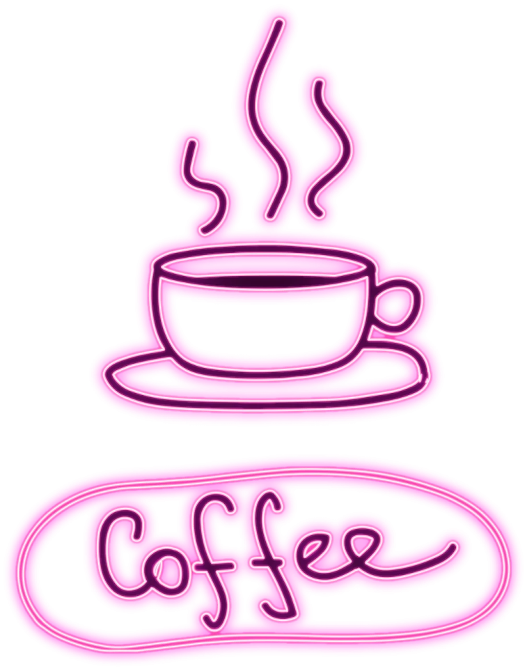 a coffee cup with the word coffee on it