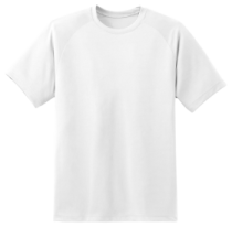 a white t - shirt with a short sleeve