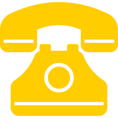a yellow phone icon