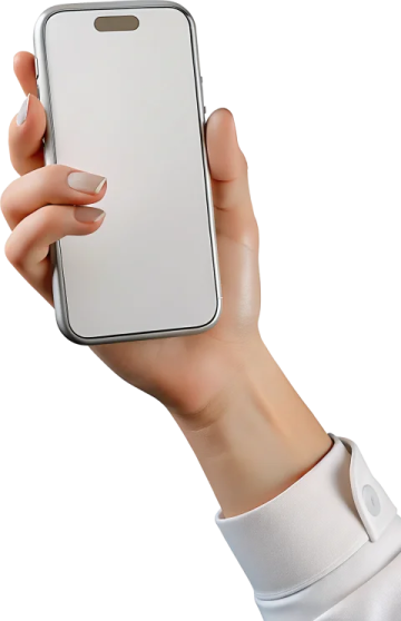 a woman's hand holding an iphone