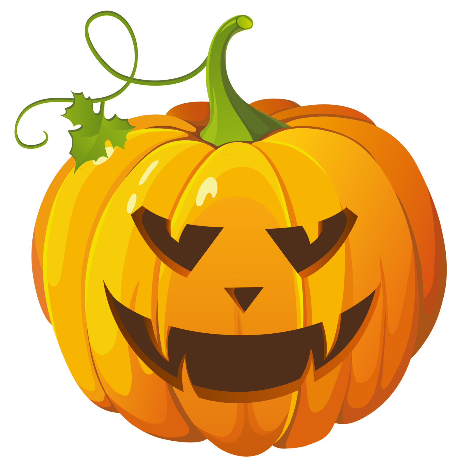 a pumpkin with an evil face on it