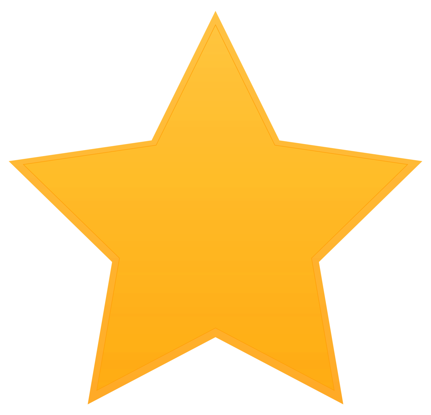 a gold star on a white background