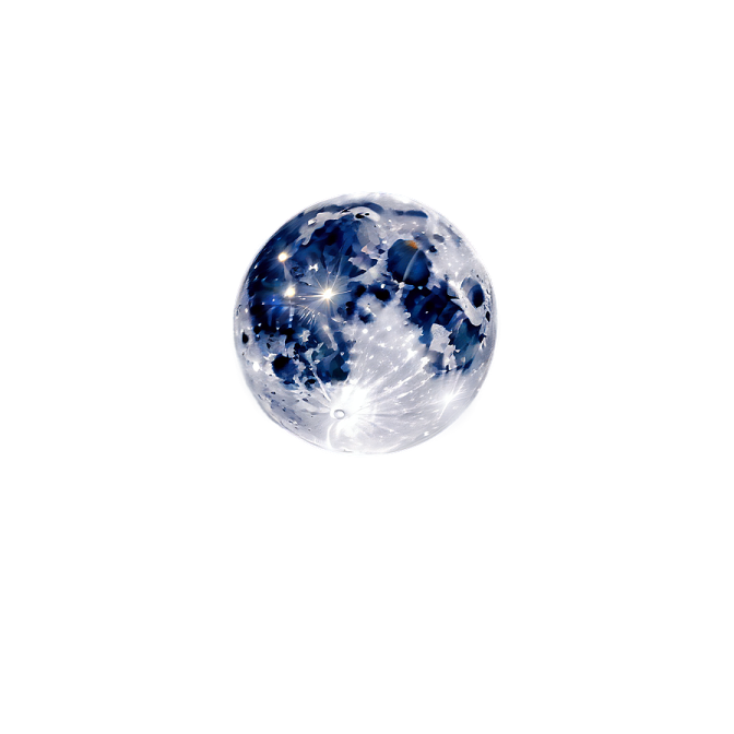 a crystal ball on a white background