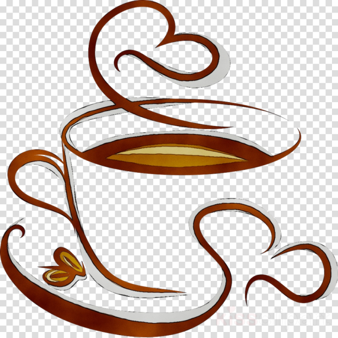 a cup of coffee on a transparent background
