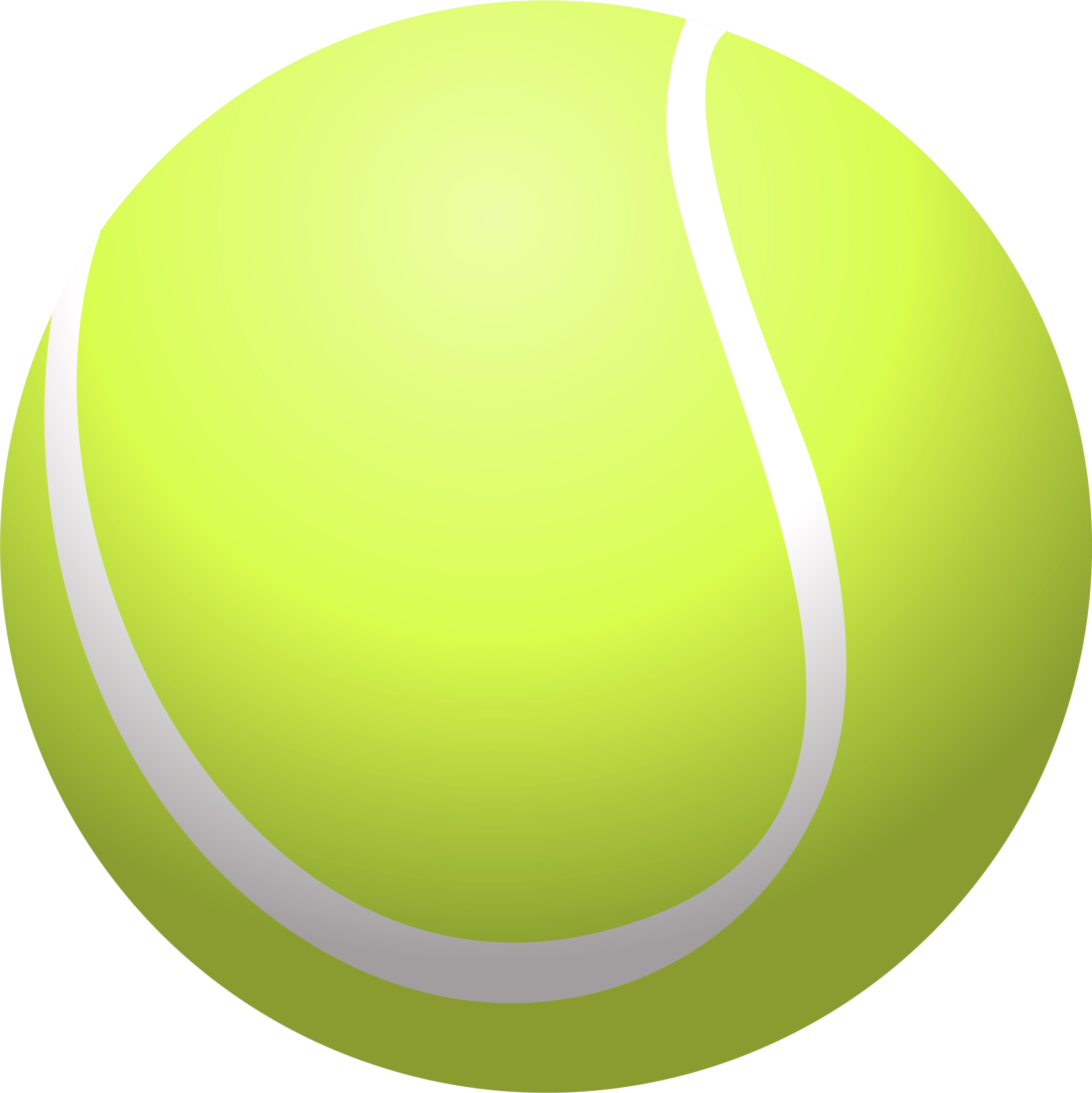 a tennis ball on a white background