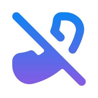 a purple and blue icon of a guitar