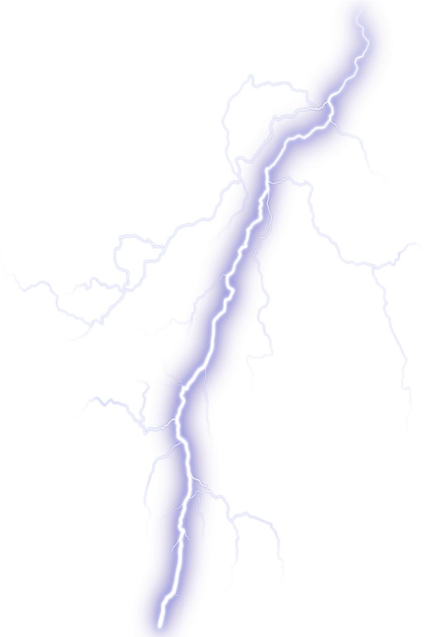 a lightning bolt on a white background