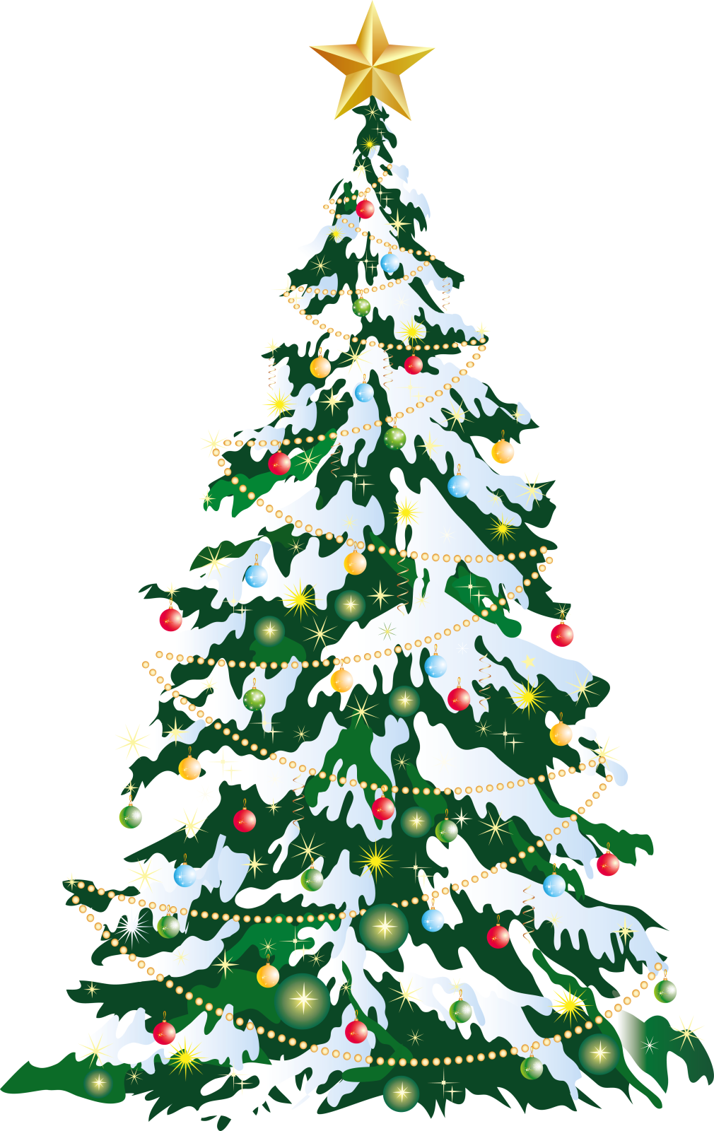 a christmas tree with presents on it