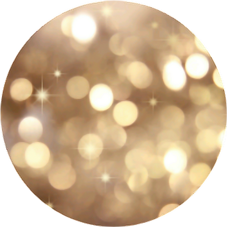 a gold glitter ball