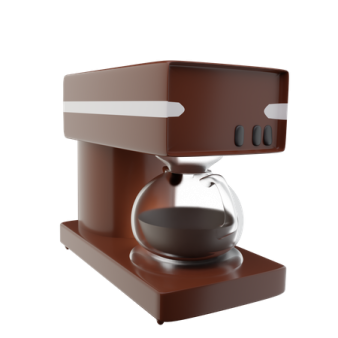 a coffee machine on a white background