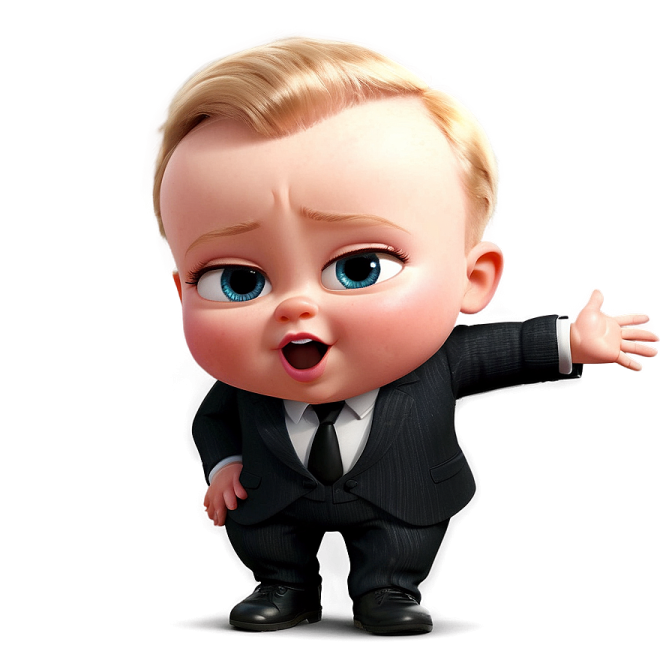 a little boy in a suit and tie pointing at the camera