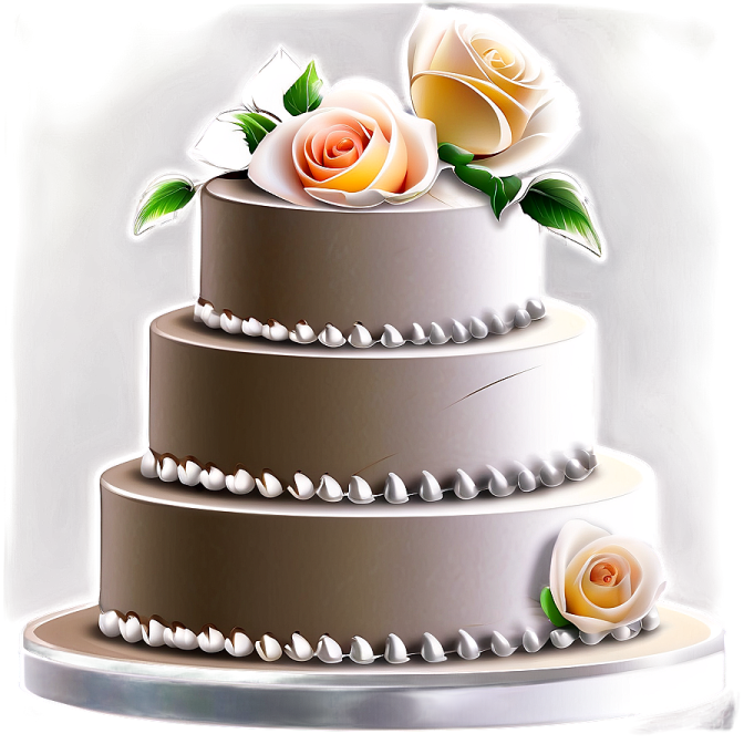 the cake is white