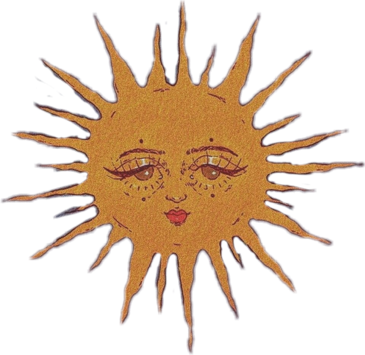 a drawing of the sun
