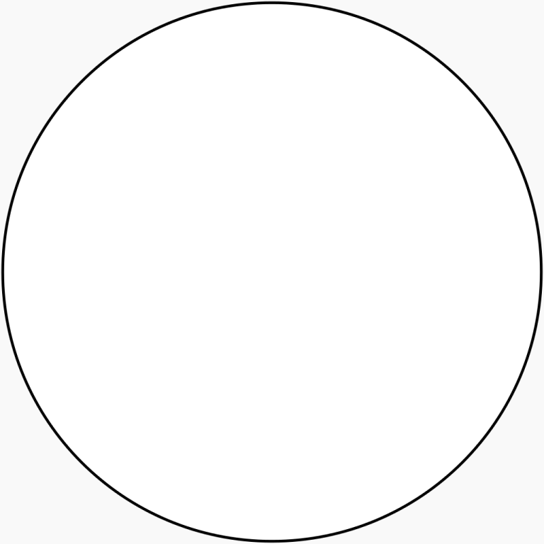 a black and white circle on a white background