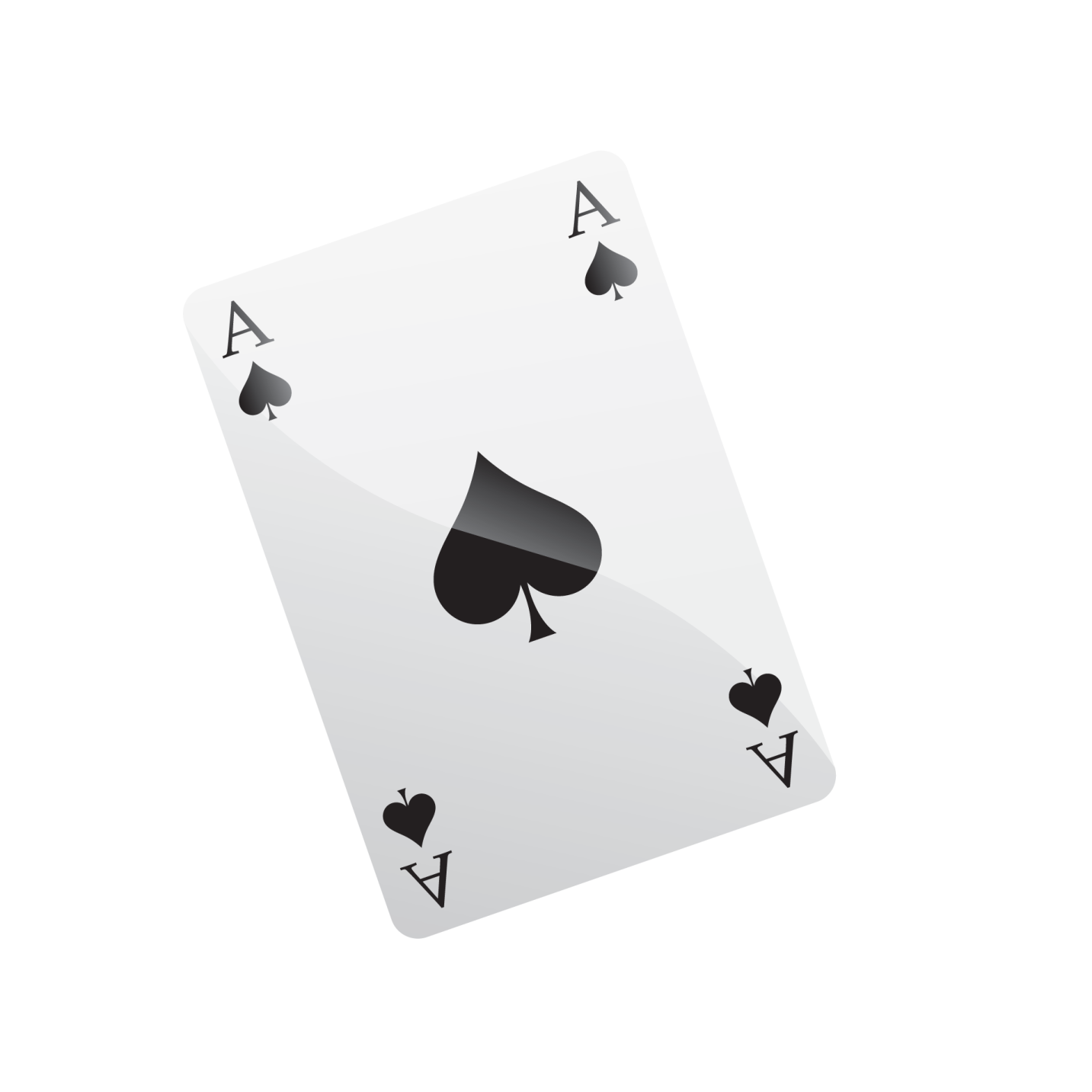 a playing card on a white background