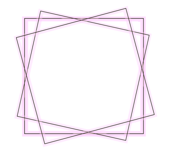 a square frame with lines in the middle