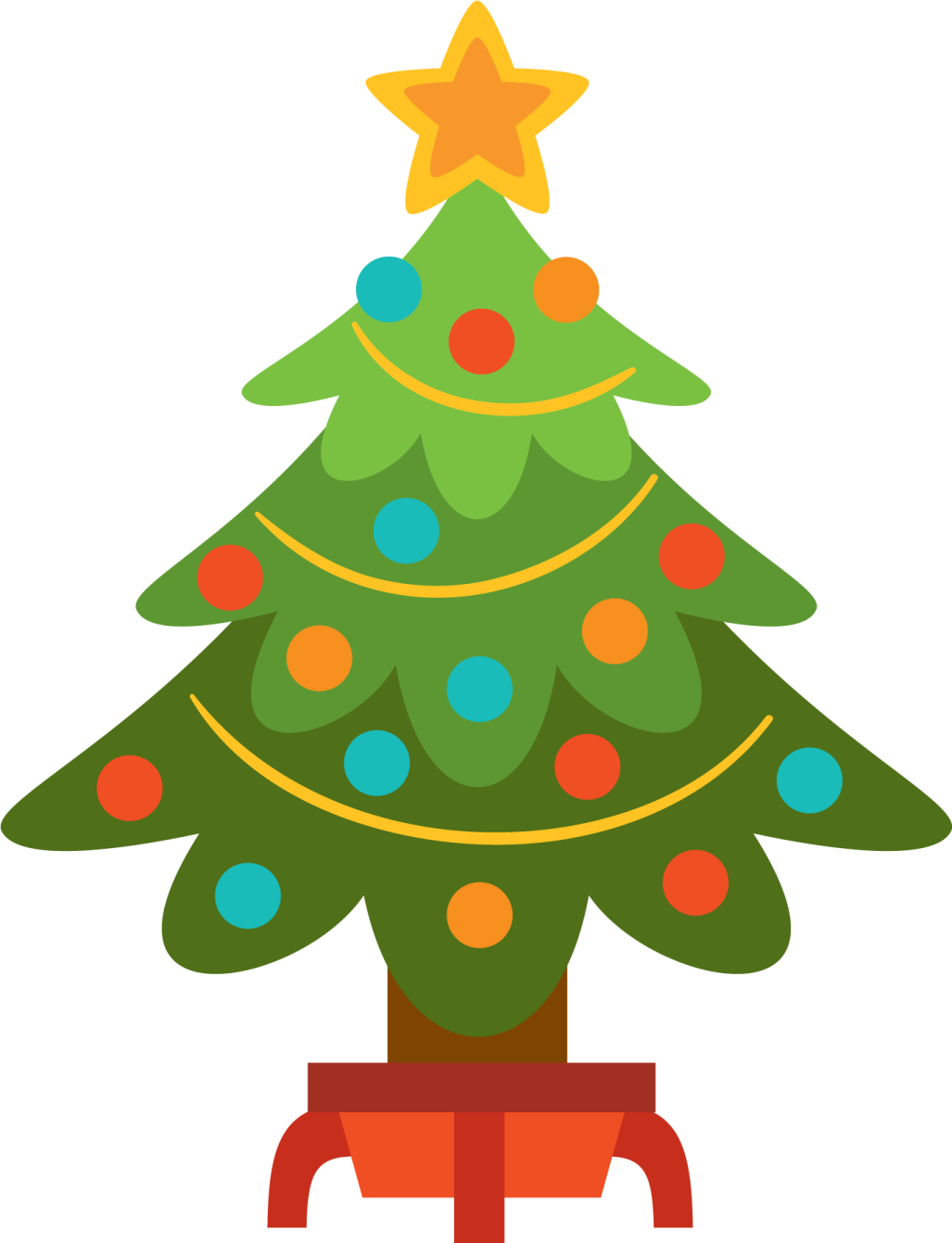 a christmas tree with lights on it