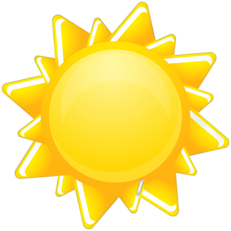 a yellow sun icon