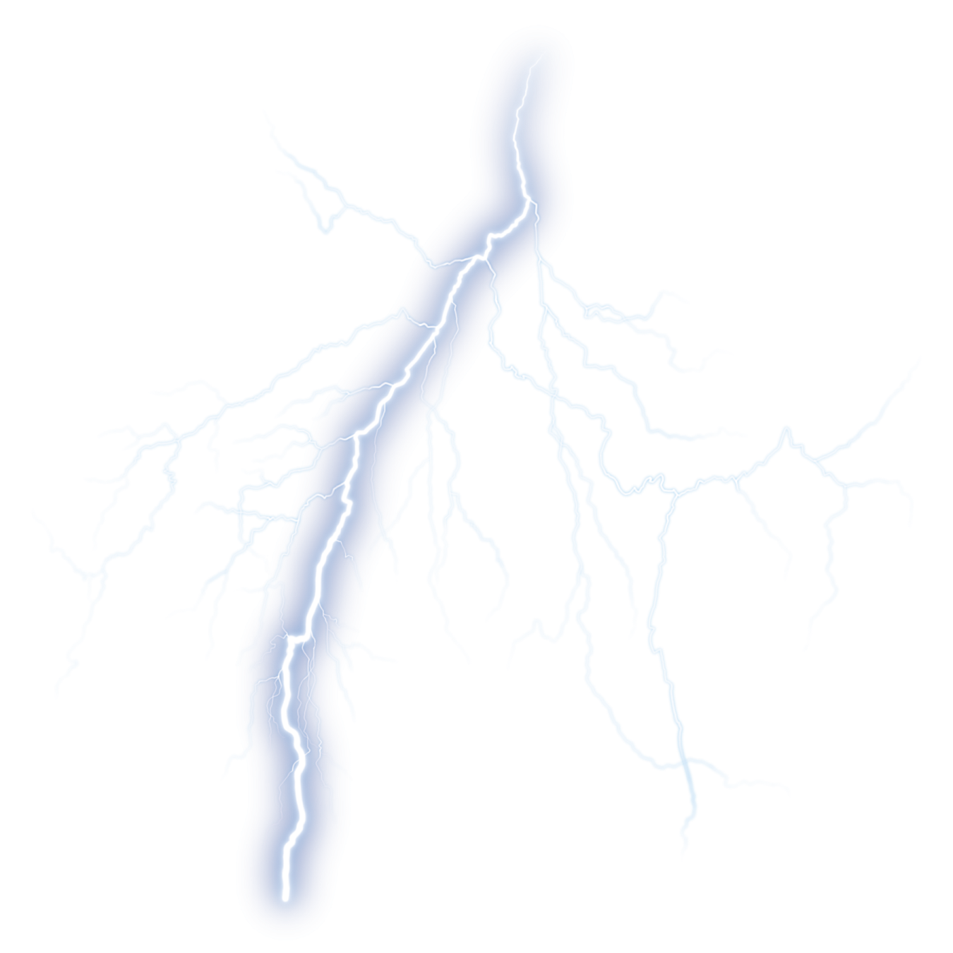 a lightning bolt on a white background