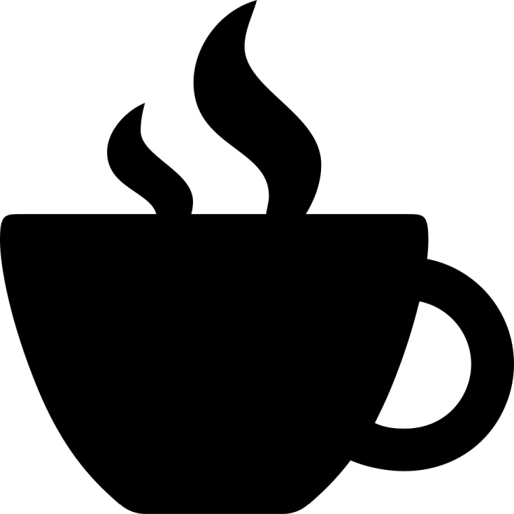 a cup of coffee on a white background