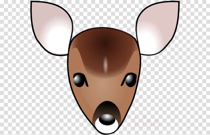 a deer head on a transparent background
