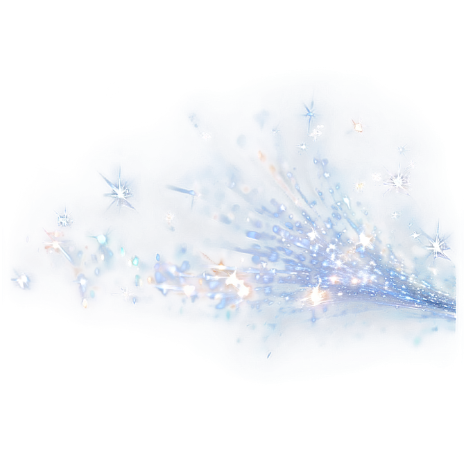 a white background with blue and silver stars