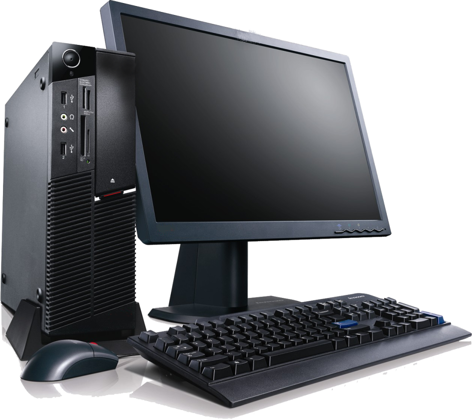 a desktop computer sitting on top of a desk