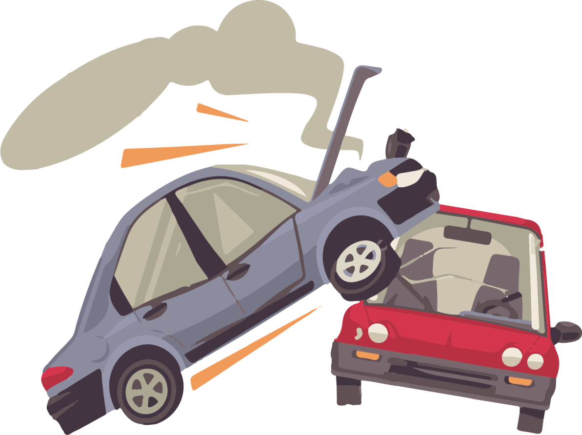 a car that has been hit by another car