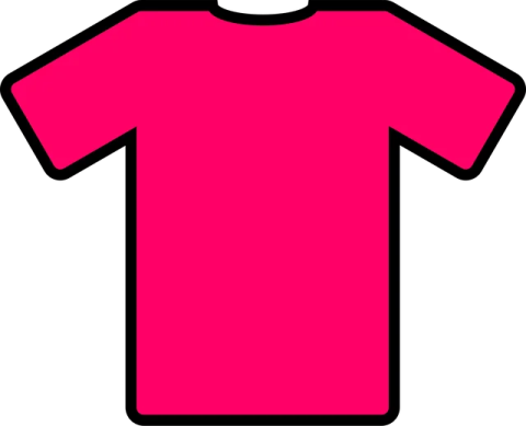 a pink t - shirt