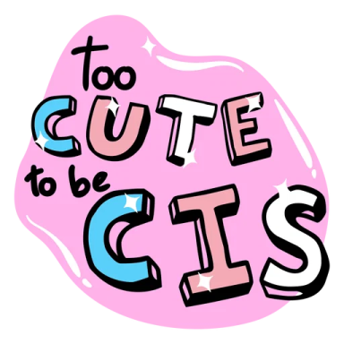the words to cute girls on a pink background