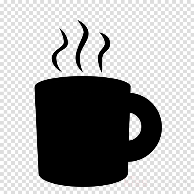 a cup of coffee on a transparent background