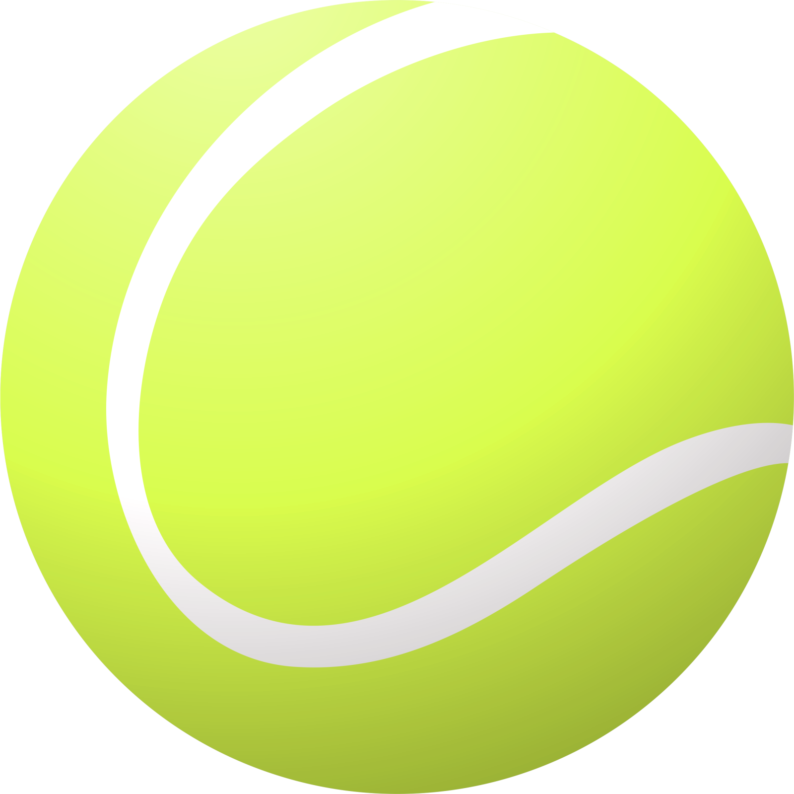 a tennis ball on a white background