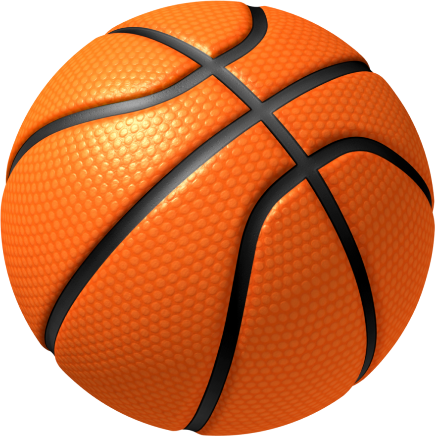 a basketball ball on a white background