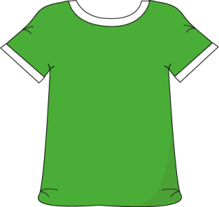 a green t - shirt on a white background