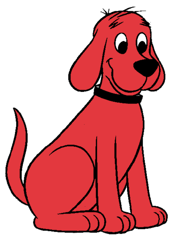 clifford the dog clipart