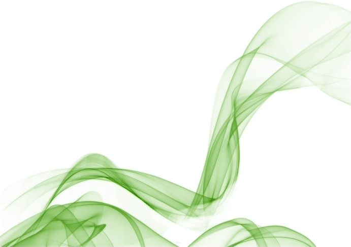 green smoke on a white background